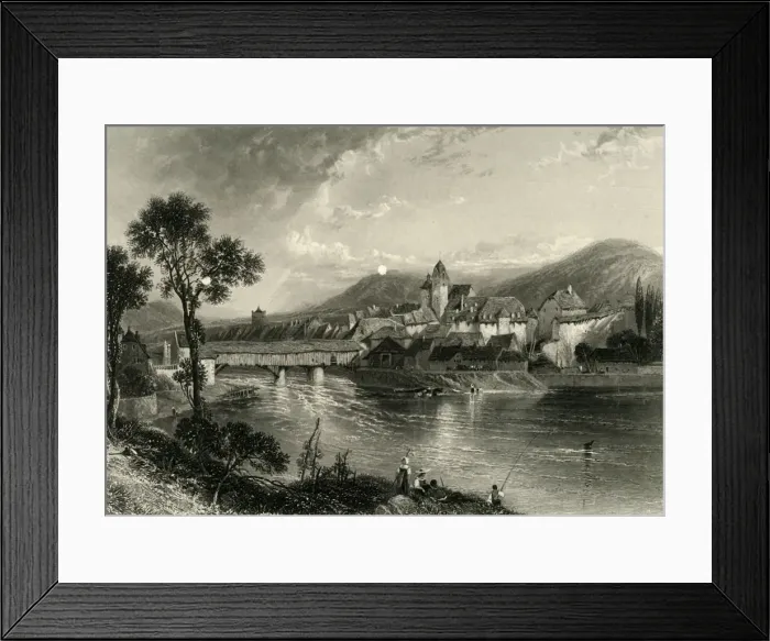 Framed Print : Rheinfelden, c1872. Creator: E I Roberts Framed Print : Rheinfelden, c1872. Creator: E I Roberts