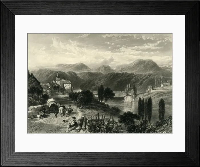 Framed Print : Eglisau, c1872. Creator: Samuel Bradshaw Framed Print : Eglisau, c1872. Creator: Samuel Bradshaw