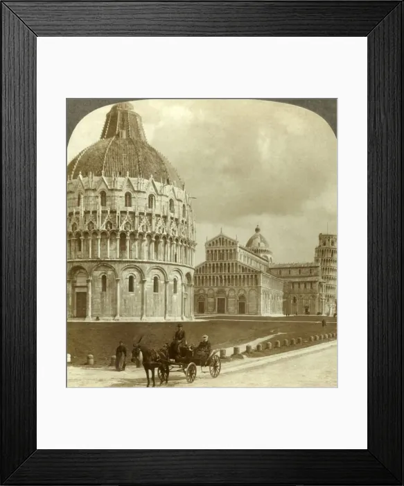 Framed Print : Three architectural gems - Baptistery, Cathedral and Campanile, (W. ), Pisa, Italy, c1909 Framed Print : Three architectural gems - Baptistery, Cathedral and Campanile, (W. ), Pisa, Italy, c1909