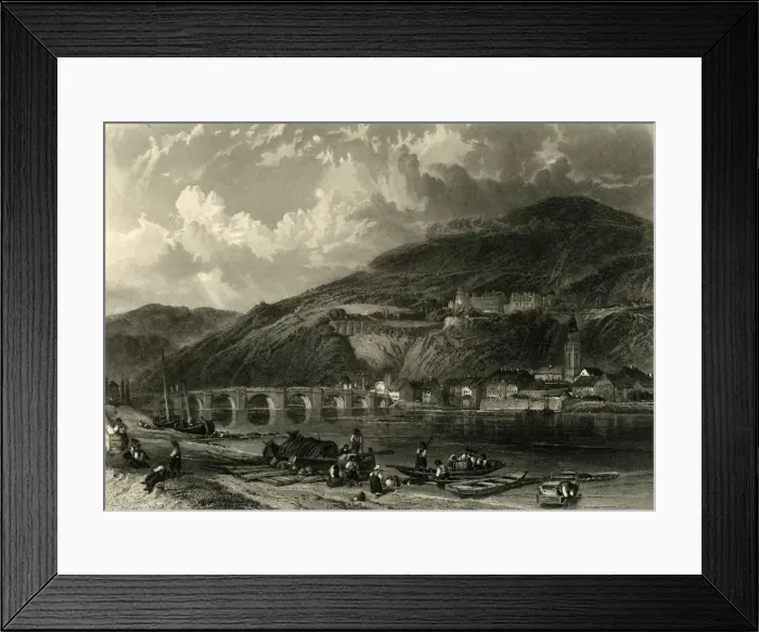 Framed Print : Heidelberg, c1872. Creator: E I Roberts Framed Print : Heidelberg, c1872. Creator: E I Roberts