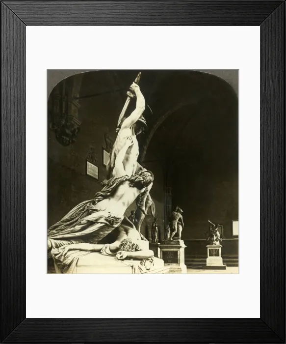 Framed Print : The Rape of Polyzena, in the Loggia dei Lanzi, Florence, Italy, c1909. Creator: Unknown Framed Print : The Rape of Polyzena, in the Loggia dei Lanzi, Florence, Italy, c1909. Creator: Unknown