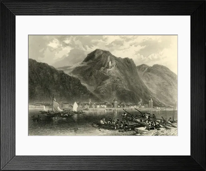 Framed Print : St. Goarhausen, c1872. Creator: Samuel Bradshaw Framed Print : St. Goarhausen, c1872. Creator: Samuel Bradshaw