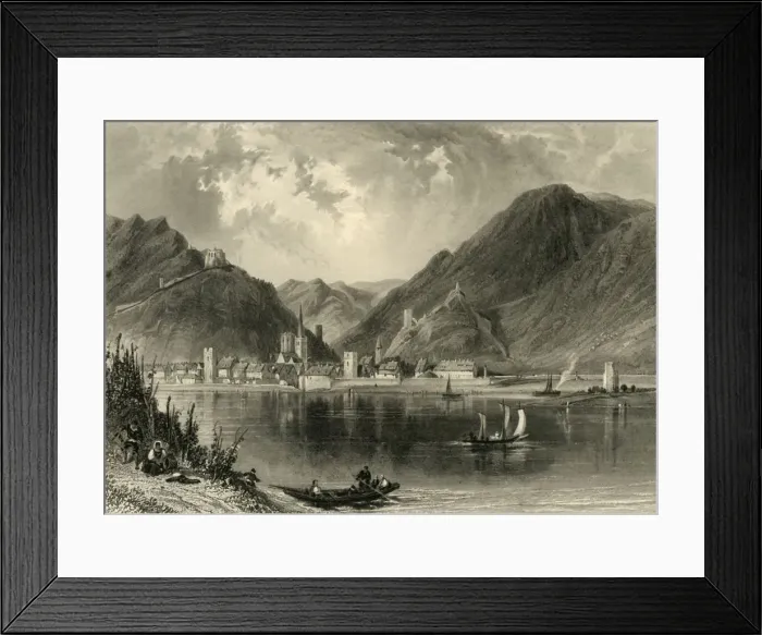 Framed Print : Bacharach, c1872. Creator: Thomas Abiel Prior Framed Print : Bacharach, c1872. Creator: Thomas Abiel Prior
