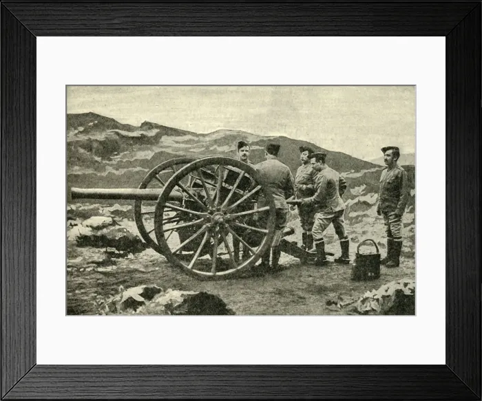 Framed Print : Types of Arms - 15-Pounder Field-Gun, 1900. Creator: Cribb Framed Print : Types of Arms - 15-Pounder Field-Gun, 1900. Creator: Cribb