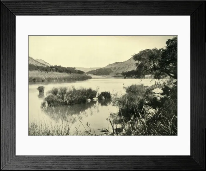 Framed Print : Scene of the Tugela, 1900. Creator: Unknown Framed Print : Scene of the Tugela, 1900. Creator: Unknown