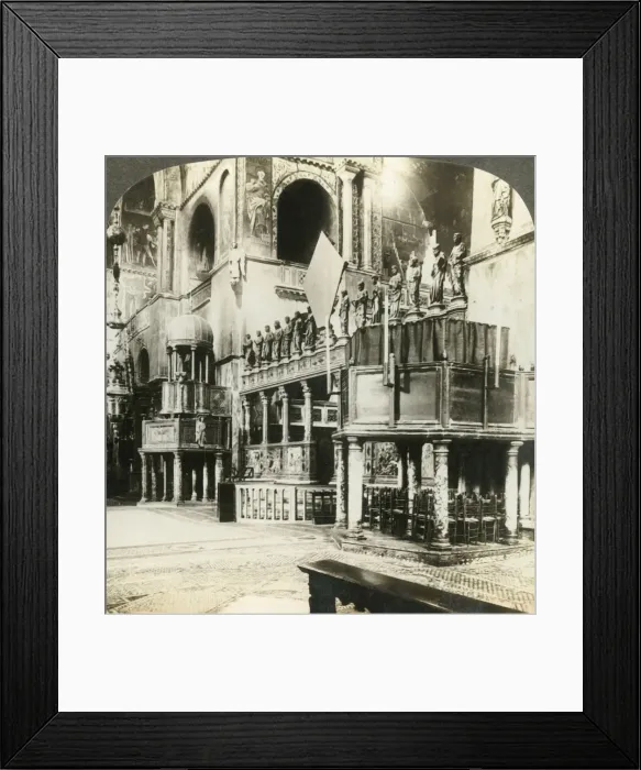 Framed Print : Interior of San Marco, Venice, Italy, c1909. Creator: Unknown Framed Print : Interior of San Marco, Venice, Italy, c1909. Creator: Unknown