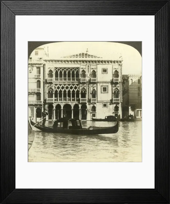 Framed Print : Palazzo Ca d Oro, home of an old merchant of Venice, (N. E. ), Italy, c1909. Creator: Unknown Framed Print : Palazzo Ca d Oro, home of an old merchant of Venice, (N. E. ), Italy, c1909. Creator: Unknown