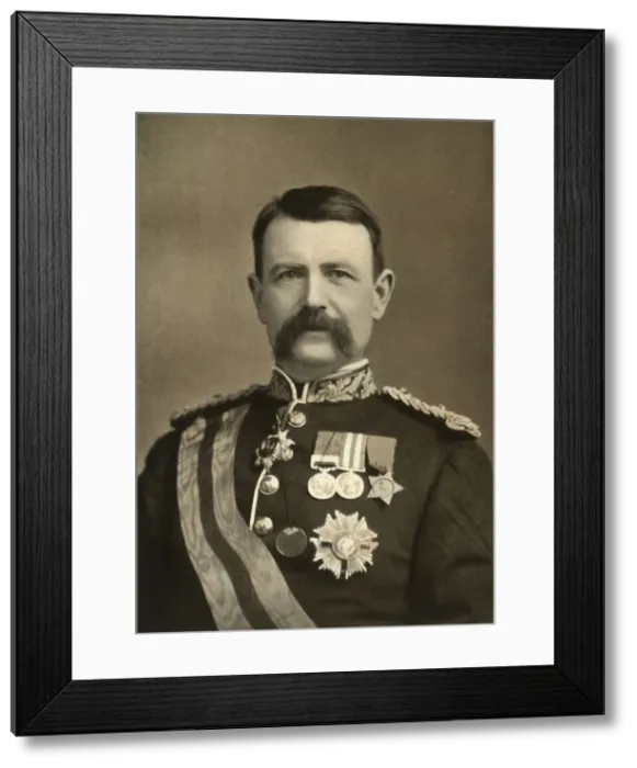 Framed Print : Lieut. -General Sir Charles Warren, G. C. M. G. 1900. Creator: Elliott & Fry Framed Print : Lieut. -General Sir Charles Warren, G. C. M. G. 1900. Creator: Elliott & Fry