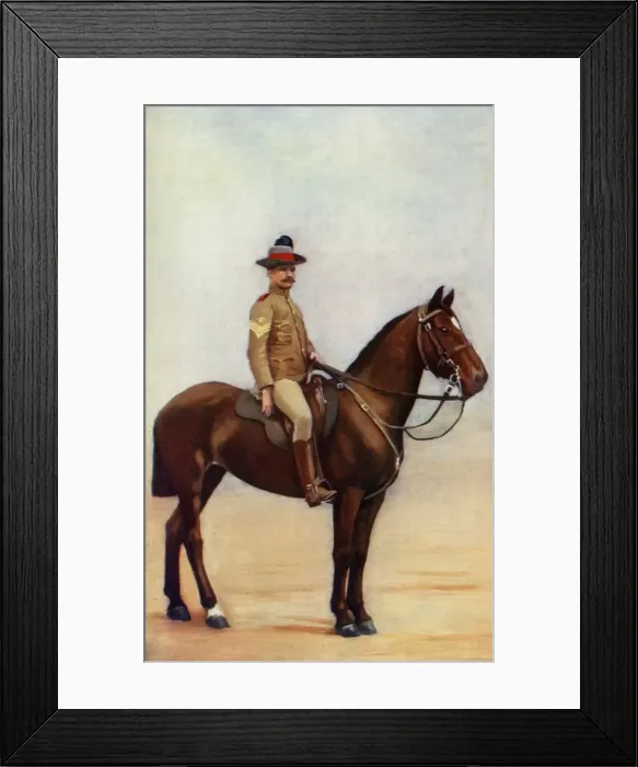 Framed Print : Sergeant-Major of the New South Wales Lancers, 1900. Creator: Gregory & Co Framed Print : Sergeant-Major of the New South Wales Lancers, 1900. Creator: Gregory & Co