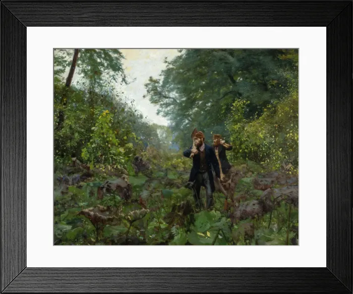 Framed Print : On Forbidden Roads, 1886. Creator: Brendekilde, Hans Andersen (1857-1942) Framed Print : On Forbidden Roads, 1886. Creator: Brendekilde, Hans Andersen (1857-1942)