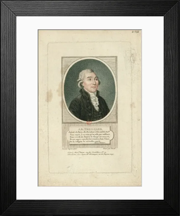 Framed Print : Portrait of Jean-Baptiste Treilhard (1742-1810), c. 1790. Creator: Verité Framed Print : Portrait of Jean-Baptiste Treilhard (1742-1810), c. 1790. Creator: Verité