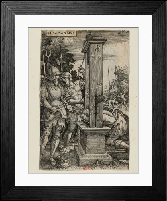 Framed Print : Titus Manlius, c. 1535. Creator: Pencz, Georg (1500 / 02-1550) Framed Print : Titus Manlius, c. 1535. Creator: Pencz, Georg (1500 / 02-1550)
