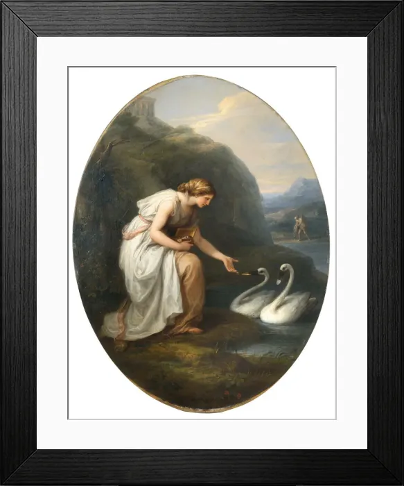 Framed Print : Immortalia - the nymph of immortality, 1783. Creator: Kauffmann, Angelika (1741-1807) Framed Print : Immortalia - the nymph of immortality, 1783. Creator: Kauffmann, Angelika (1741-1807)