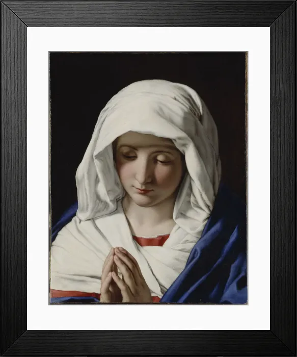 Framed Print : The Virgin in Prayer, 1640s. Creator: Sassoferrato (1609-1685) Framed Print : The Virgin in Prayer, 1640s. Creator: Sassoferrato (1609-1685)