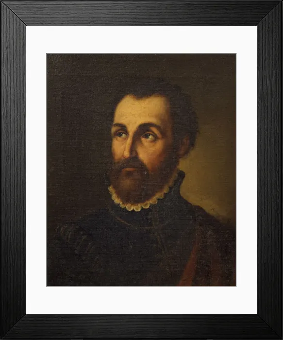 Framed Print : Portrait of Giulio Romano (1499-1546). Creator: Querena, Lattanzio (1768-1853) Framed Print : Portrait of Giulio Romano (1499-1546). Creator: Querena, Lattanzio (1768-1853)