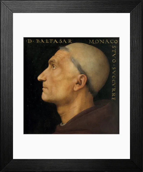 Framed Print : Portrait of the monk Baldassarre. Creator: Perugino (ca. 1450-1523) Framed Print : Portrait of the monk Baldassarre. Creator: Perugino (ca. 1450-1523)