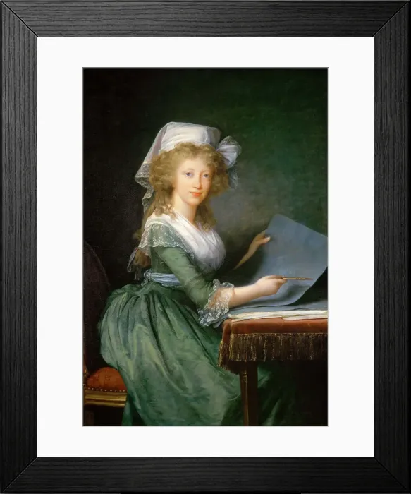 Framed Print : Princess Luisa Maria of Naples and Sicily (1773-1802), c. 1790. Creator: Vigee Le Brun Framed Print : Princess Luisa Maria of Naples and Sicily (1773-1802), c. 1790. Creator: Vigee Le Brun