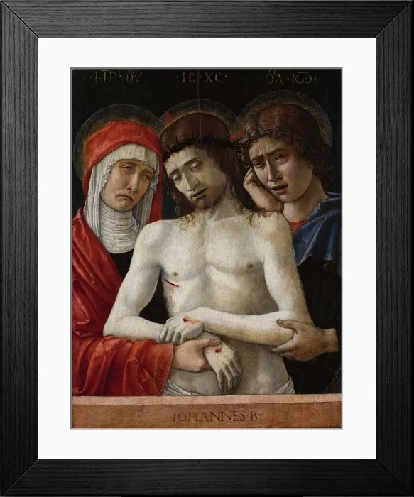 Framed Print : Pieta, ca 1455. Creator: Bellini, Giovanni (1430-1516) Framed Print : Pieta, ca 1455. Creator: Bellini, Giovanni (1430-1516)