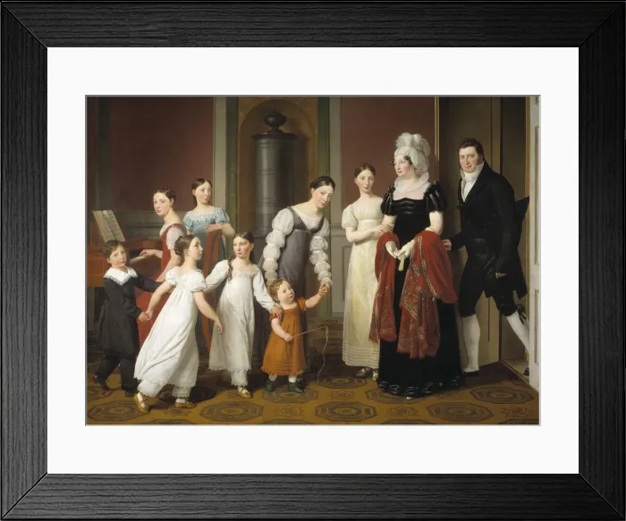 Framed Print : The Nathanson Family, 1818. Creator: Eckersberg, Christoffer-Wilhelm (1783-1853) Framed Print : The Nathanson Family, 1818. Creator: Eckersberg, Christoffer-Wilhelm (1783-1853)