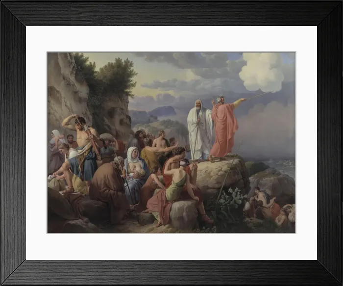 Framed Print : The Israelites Resting after the Crossing of the Red Sea, 1816. Creator: Eckersberg Framed Print : The Israelites Resting after the Crossing of the Red Sea, 1816. Creator: Eckersberg