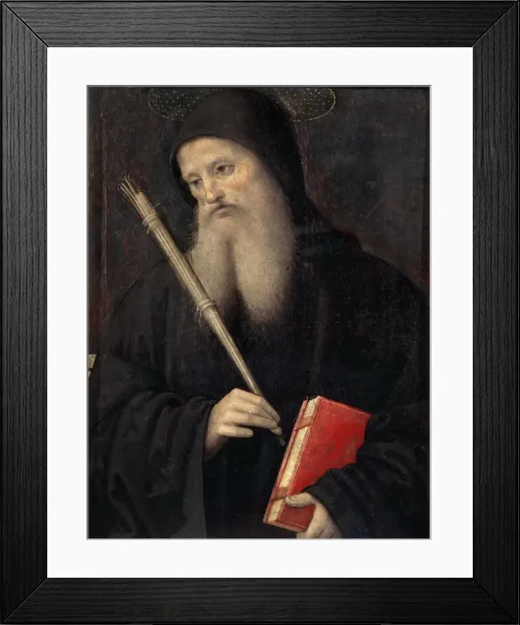 Framed Print : Saint Benedict (Predella of the San Pietro Polyptych), c. 1497. Creator: Perugino (ca Framed Print : Saint Benedict (Predella of the San Pietro Polyptych), c. 1497. Creator: Perugino (ca