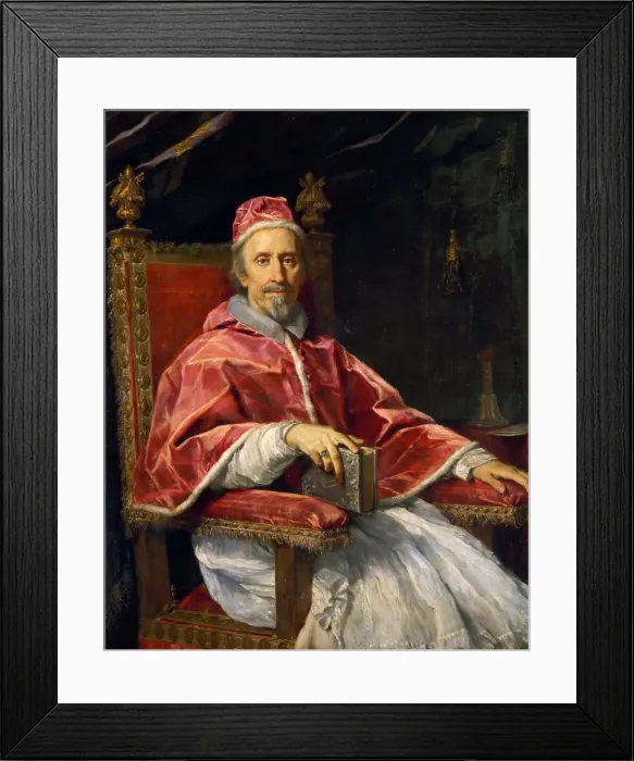 Framed Print : Portrait of Pope Clement IX (1600-1669), 1669. Creator: Maratta, Carlo (1625-1713) Framed Print : Portrait of Pope Clement IX (1600-1669), 1669. Creator: Maratta, Carlo (1625-1713)