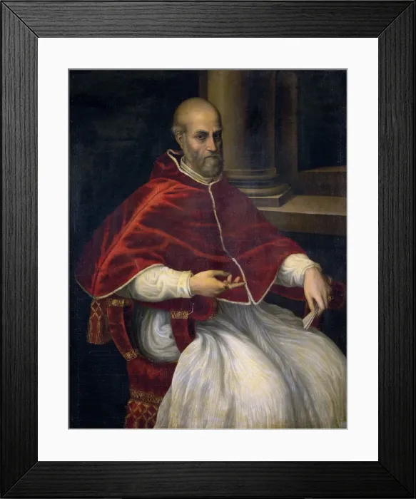 Framed Print : Portrait of Pope Marcellus II (1501-1555). Creator: Anonymous Framed Print : Portrait of Pope Marcellus II (1501-1555). Creator: Anonymous