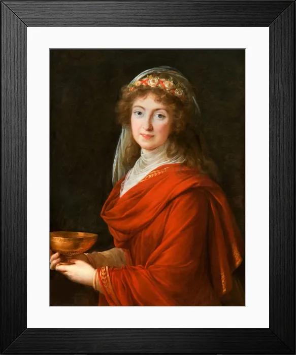 Framed Print : Portrait of the Countess Siemontkowsky-Bystry, 1793. Creator: Vigee Le Brun Framed Print : Portrait of the Countess Siemontkowsky-Bystry, 1793. Creator: Vigee Le Brun