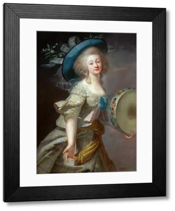 Framed Print : Portrait d une danseuse, c. 1780. Creator: Vigee Le Brun, Louise Elisabeth (1755-1842) Framed Print : Portrait d une danseuse, c. 1780. Creator: Vigee Le Brun, Louise Elisabeth (1755-1842)