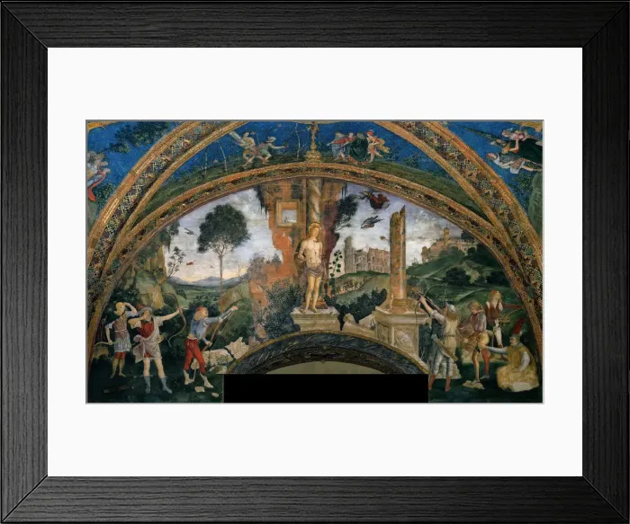 Framed Print : The Martyrdom of Saint Sebastian, 1492-1495. Creator: Pinturicchio, Bernardino (1454-1513) Framed Print : The Martyrdom of Saint Sebastian, 1492-1495. Creator: Pinturicchio, Bernardino (1454-1513)