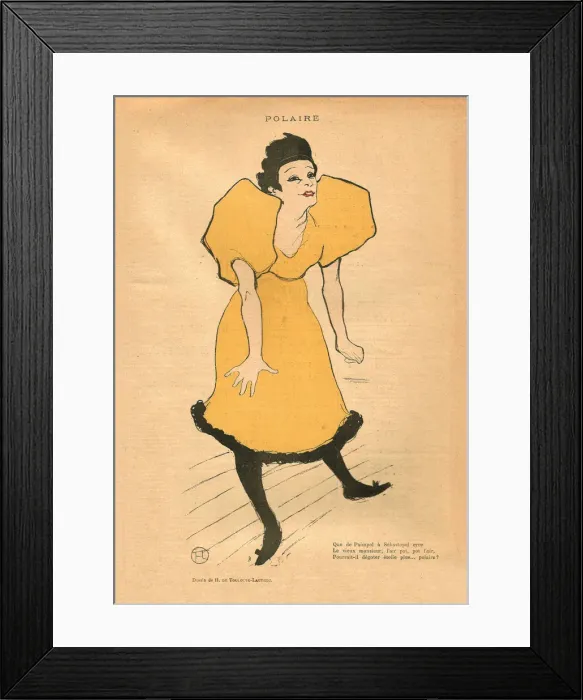 Framed Print : Polaire, c. 1895. Creator: Toulouse-Lautrec, Henri, de (1864-1901) Framed Print : Polaire, c. 1895. Creator: Toulouse-Lautrec, Henri, de (1864-1901)