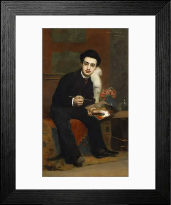 Framed Print : Henri de Toulouse-Lautrec, 1883. Creator: Rachou, Henri (1855-1944) Framed Print : Henri de Toulouse-Lautrec, 1883. Creator: Rachou, Henri (1855-1944)
