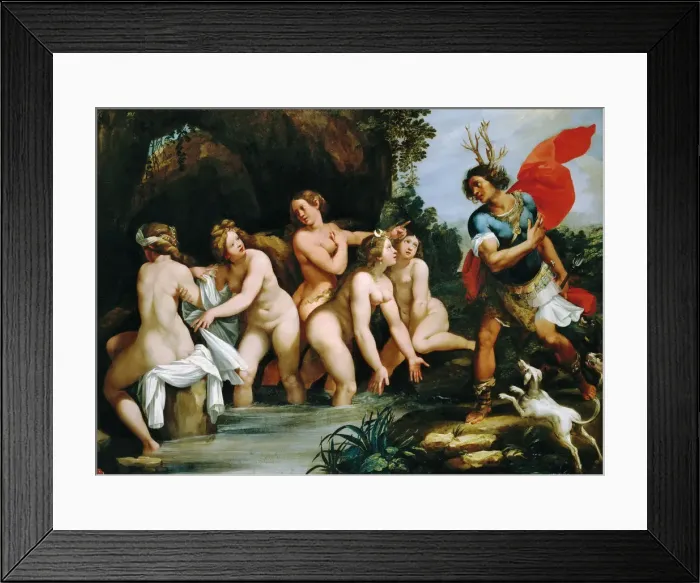 Framed Print : Diana and Actaeon, ca 1600-1603. Creator: Cesari, Giuseppe (1568-1640) Framed Print : Diana and Actaeon, ca 1600-1603. Creator: Cesari, Giuseppe (1568-1640)