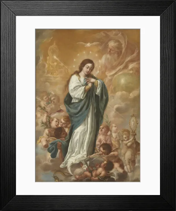 Framed Print : The Immaculate Conception of the Virgin, 1682. Creator: Valdes Leal, Juan de (1622-1690) Framed Print : The Immaculate Conception of the Virgin, 1682. Creator: Valdes Leal, Juan de (1622-1690)