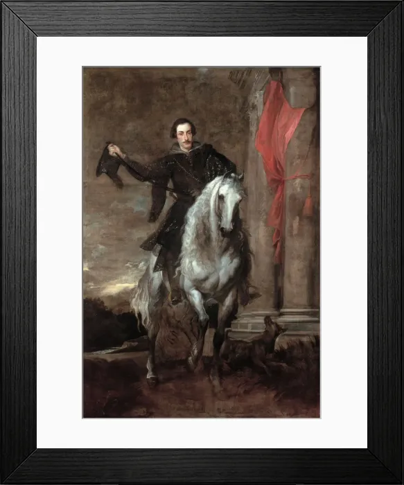 Framed Print : Portrait of Anton Giulio Brignole Sale (1605-1662), 1622-1625. Creator: Dyck, Sir Anthony van Framed Print : Portrait of Anton Giulio Brignole Sale (1605-1662), 1622-1625. Creator: Dyck, Sir Anthony van
