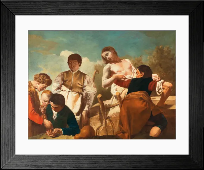 Framed Print : Joseph and his Brothers. Creator: Angeli, Giuseppe (1712-1798) Framed Print : Joseph and his Brothers. Creator: Angeli, Giuseppe (1712-1798)