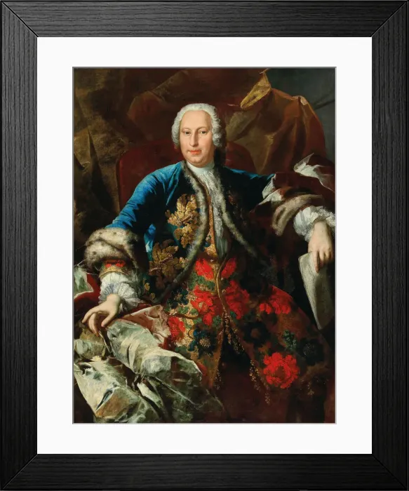 Framed Print : Portrait of the Composer Pietro Torri (ca. 1650-1737), ca 1735. Creator: Stern, Ludovico Framed Print : Portrait of the Composer Pietro Torri (ca. 1650-1737), ca 1735. Creator: Stern, Ludovico