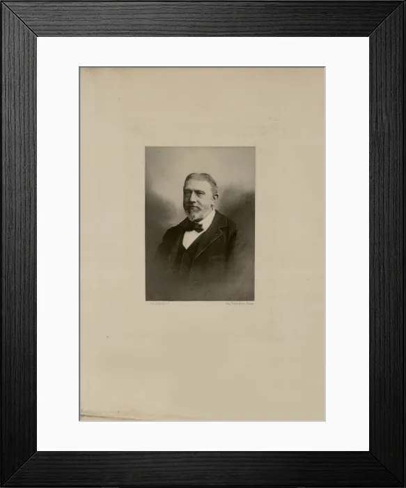 Framed Print : Portrait of Emile Guimet (1836-1918). Creator: Anonymous Framed Print : Portrait of Emile Guimet (1836-1918). Creator: Anonymous
