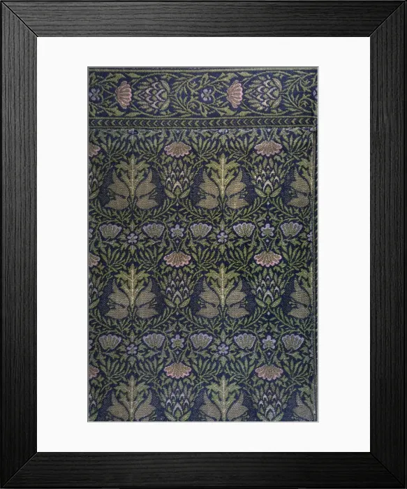 Framed Print : Artichoke. Rug, c. 1880. Creator: Morris, William (1834-1896) Framed Print : Artichoke. Rug, c. 1880. Creator: Morris, William (1834-1896)