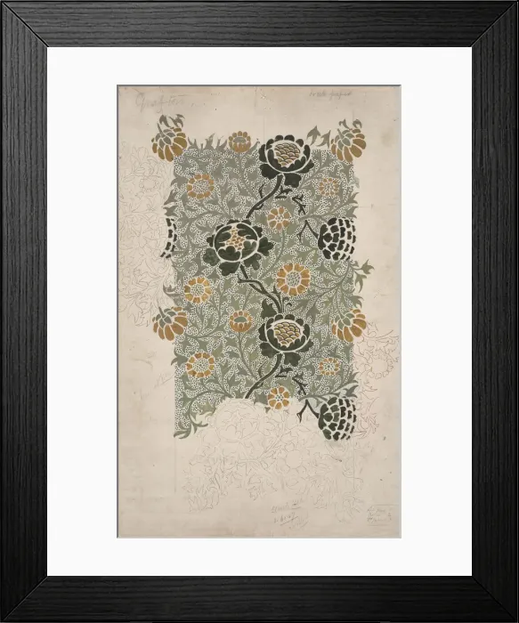 Framed Print : Grafton. Wallpaper design, ca. 1883. Creator: Morris, William (1834-1896) Framed Print : Grafton. Wallpaper design, ca. 1883. Creator: Morris, William (1834-1896)