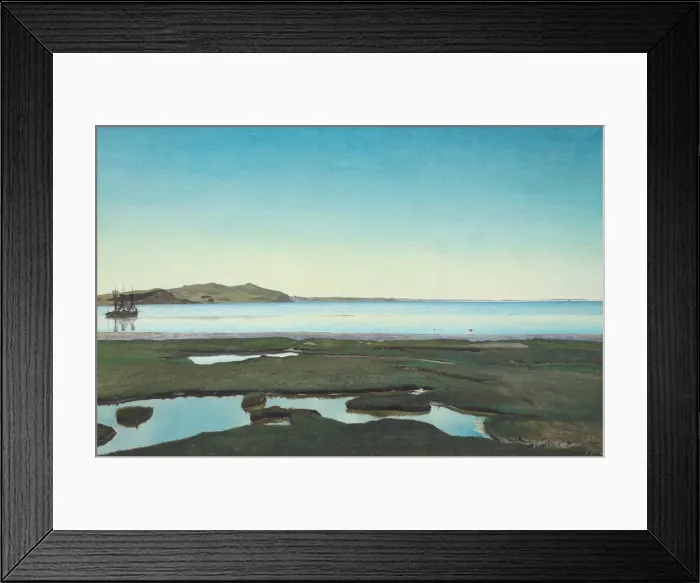 Framed Print : Summer day at Roskilde Fjord, 1900. Creator: Ring, Laurits Andersen (1854-1933) Framed Print : Summer day at Roskilde Fjord, 1900. Creator: Ring, Laurits Andersen (1854-1933)
