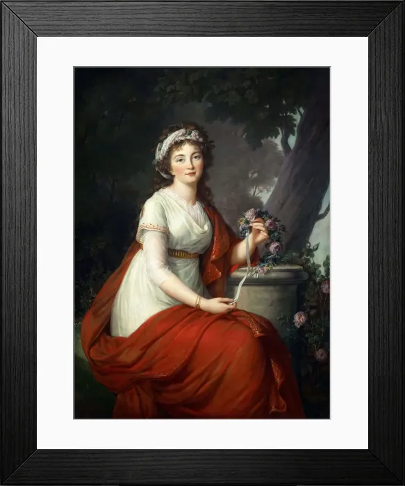 Framed Print : Portrait of Countess Tatyana Vasilyevna Yusupova, nee von Engelhardt (1769-1841), 1797 Framed Print : Portrait of Countess Tatyana Vasilyevna Yusupova, nee von Engelhardt (1769-1841), 1797