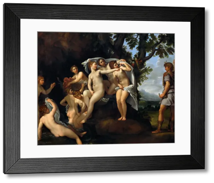 Framed Print : Diana and Actaeon, c. 1617. Creator: Albani, Francesco (1578-1660) Framed Print : Diana and Actaeon, c. 1617. Creator: Albani, Francesco (1578-1660)