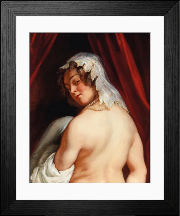 Framed Print : The wife of King Candaules, c. 1645. Creator: Jordaens, Jacob (1593-1678) Framed Print : The wife of King Candaules, c. 1645. Creator: Jordaens, Jacob (1593-1678)