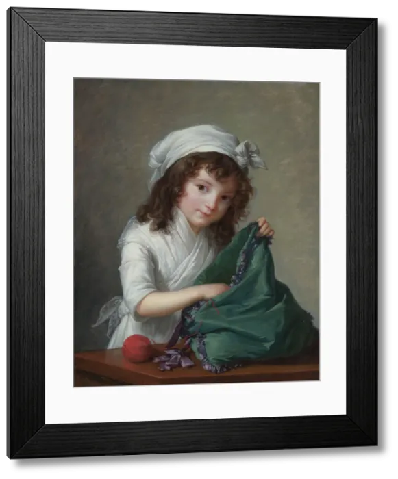 Framed Print : Mademoiselle Alexandrine-Emilie Brongniart, 1788 Framed Print : Mademoiselle Alexandrine-Emilie Brongniart, 1788