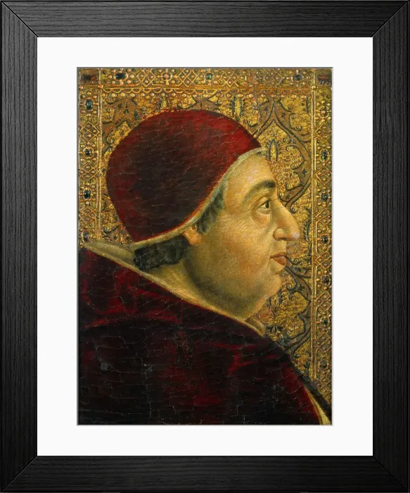 Framed Print : Portrait of Pope Alexander VI (1431-1503), 1490s. Creator: Anonymous Framed Print : Portrait of Pope Alexander VI (1431-1503), 1490s. Creator: Anonymous