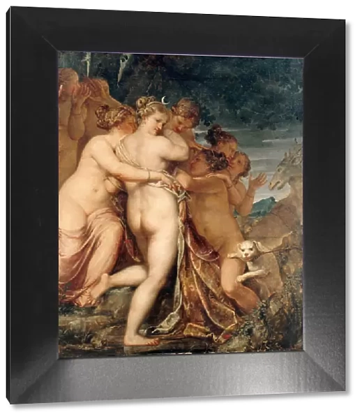Diana and Actaeon, ca. 1600. Creator: Liberi, Pietro (1605-1687)