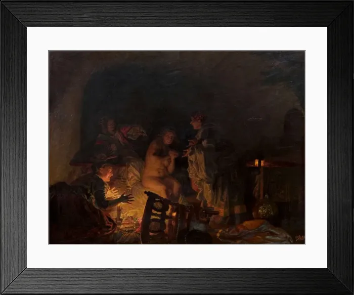 Framed Print : Leonora Christina Stripped and Seached by Servants of Queen Sofie Amalie, 1888. Creator: Zahrtmann Framed Print : Leonora Christina Stripped and Seached by Servants of Queen Sofie Amalie, 1888. Creator: Zahrtmann