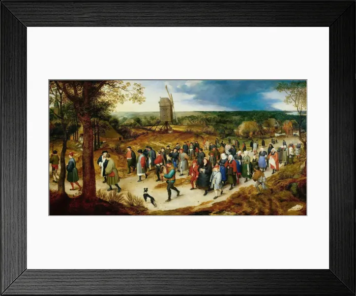 Framed Print : Le Cortege des Noces (The Wedding Cortege). Creator: Brueghel, Jan, the Elder Framed Print : Le Cortege des Noces (The Wedding Cortege). Creator: Brueghel, Jan, the Elder