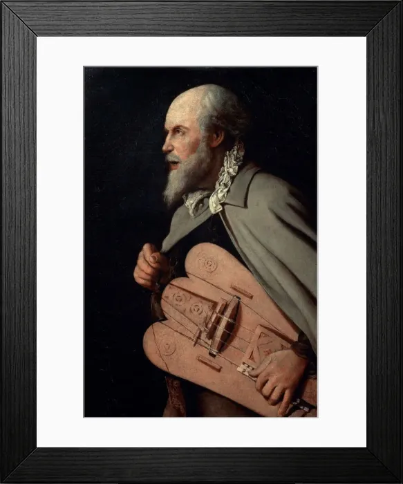 Framed Print : Le vielleur, ca 1620-1625. Creator: La Tour, Georges, de (1583-1652) Framed Print : Le vielleur, ca 1620-1625. Creator: La Tour, Georges, de (1583-1652)
